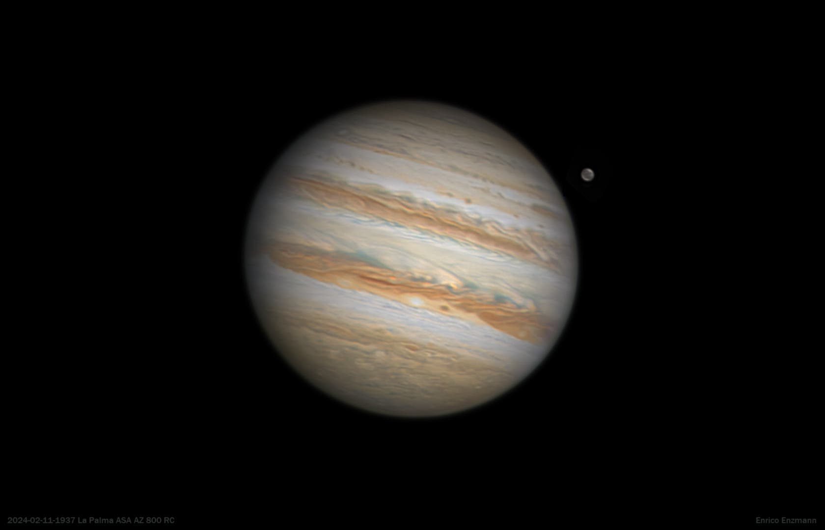 Jupiter mit Mond Ganymed Spektrum der Wissenschaft